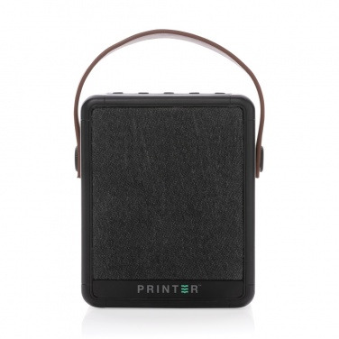 Logo trade promotional product photo of: Skywave RCS recycled plastic solar speaker 12W